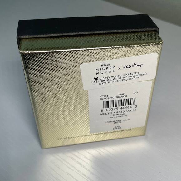 Coach X Keith Haring Disney Mickey Mouse Stud Earrings Set - Picture 7 of 7